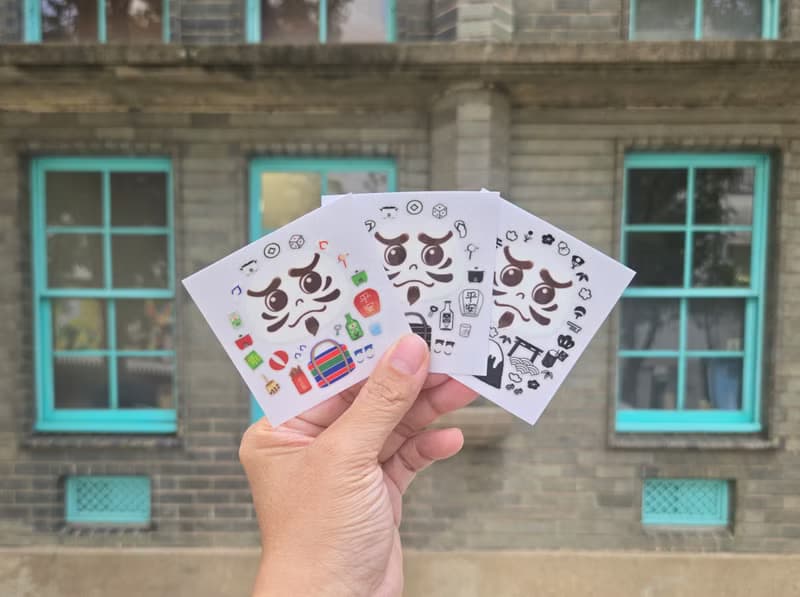 Taiwan獨家達磨だるま 車貼 文具 筆電 手機殼 行李箱 貼紙