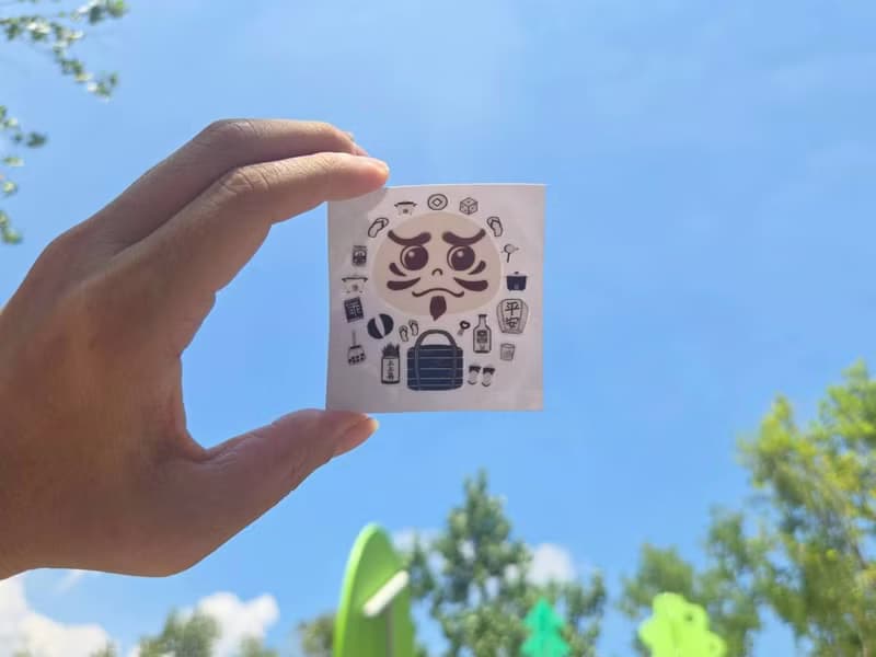 Taiwan獨家達磨だるま 車貼 文具 筆電 手機殼 行李箱 貼紙