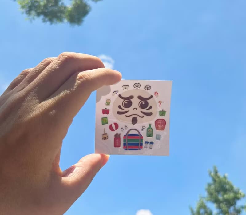 Taiwan獨家達磨だるま 車貼 文具 筆電 手機殼 行李箱 貼紙