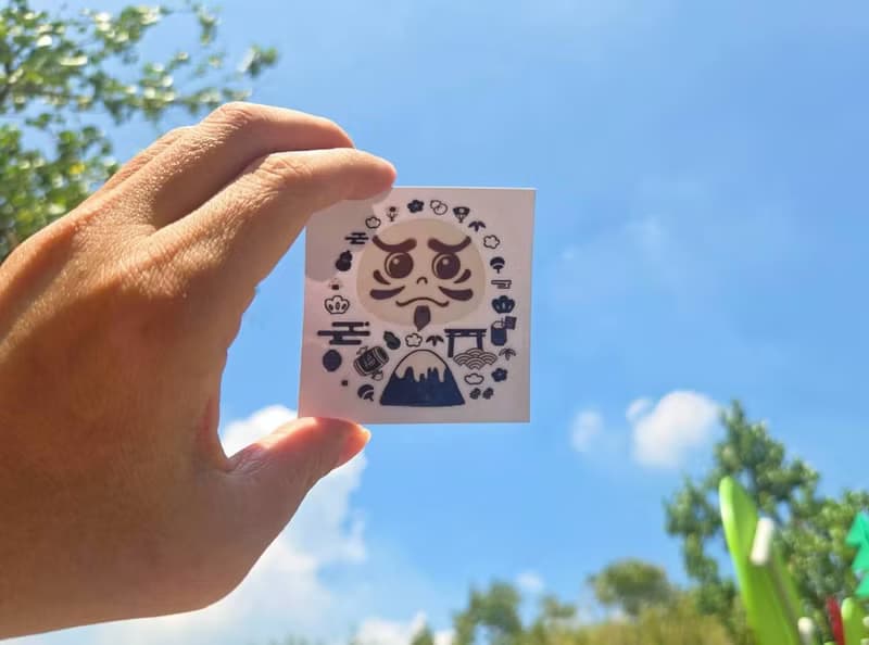 Taiwan獨家達磨だるま 車貼 文具 筆電 手機殼 行李箱 貼紙