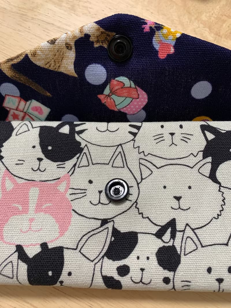 文青風環保純棉筷袋 喵喵大頭貼 質感原胚 超萌 日本 潮物 收納