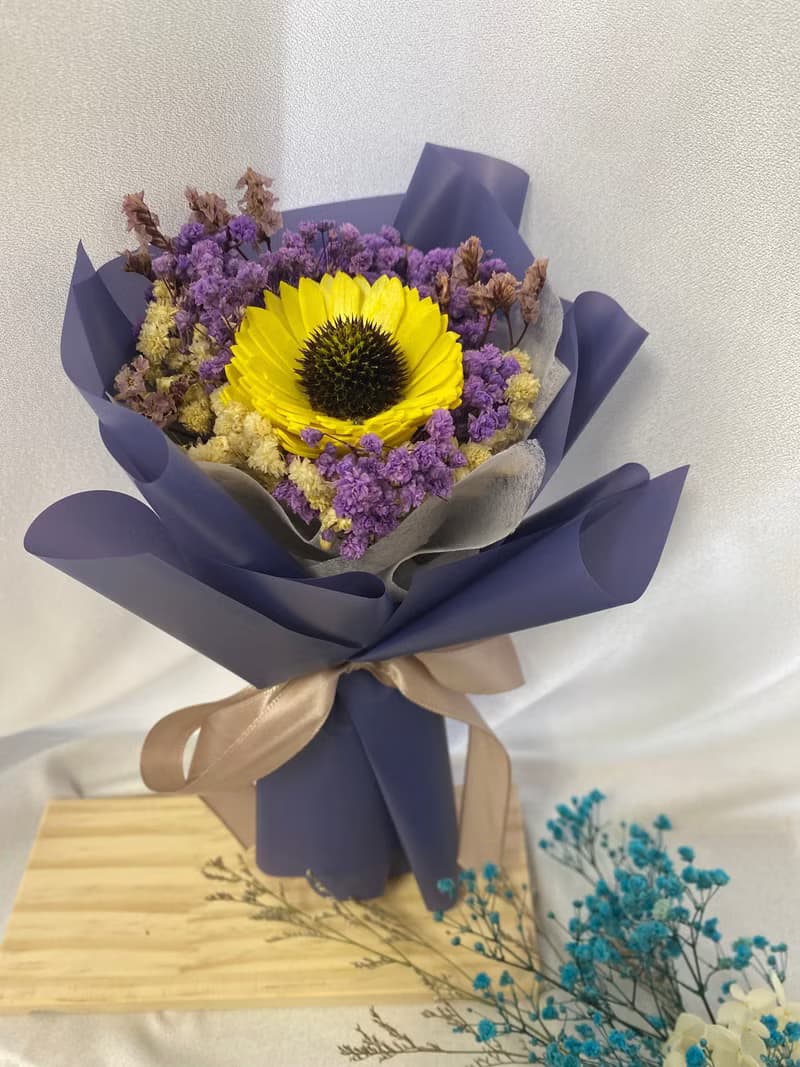 可擴香向日葵花束 畢業花束 畢業禮物 生日禮物 永生花束