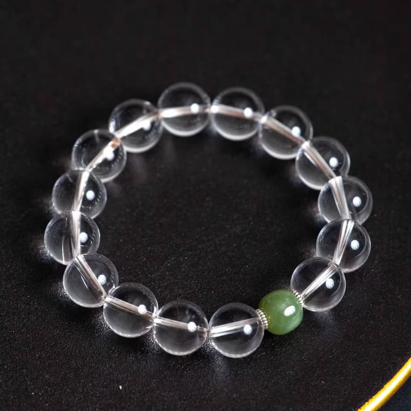 白水晶和田玉手鍊