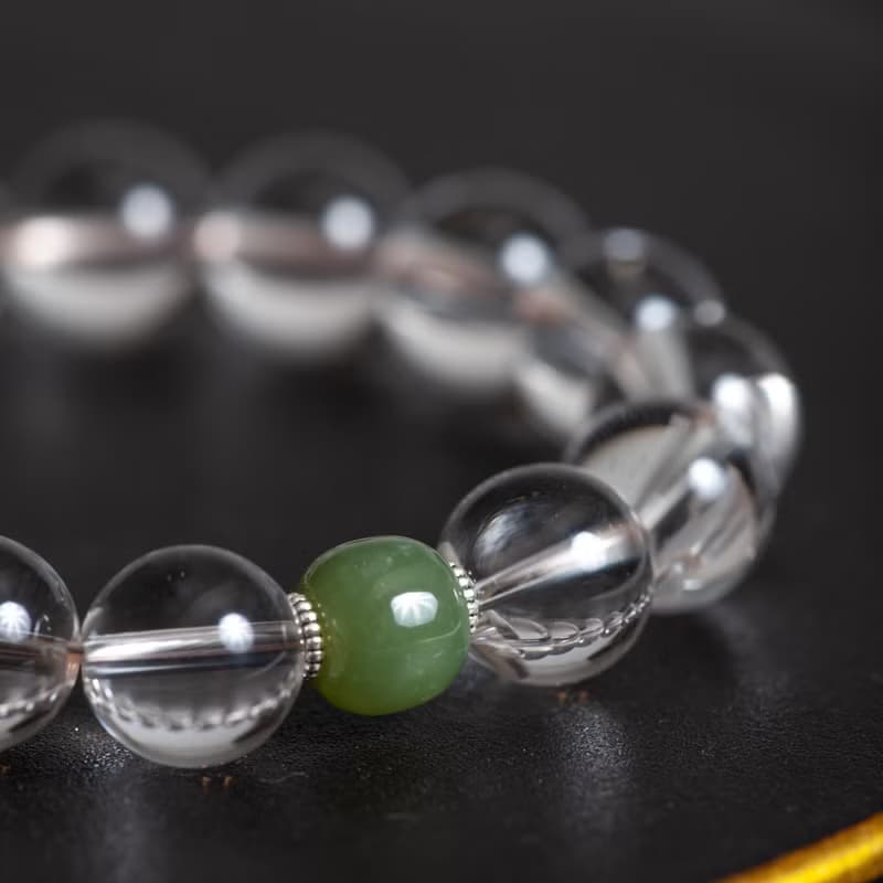 白水晶和田玉手鍊