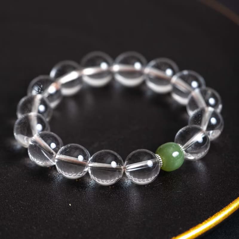 白水晶和田玉手鍊