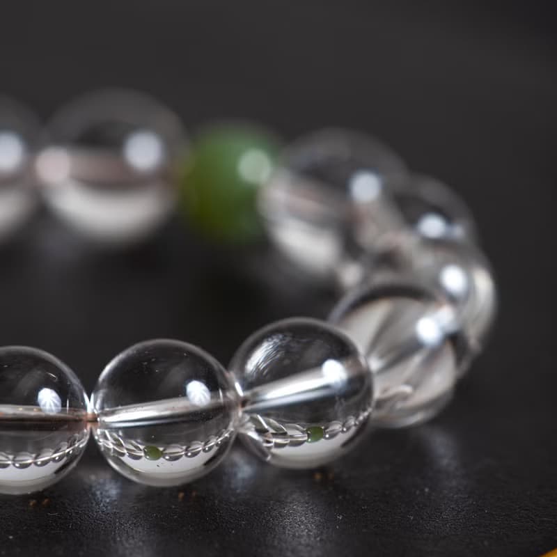 白水晶和田玉手鍊