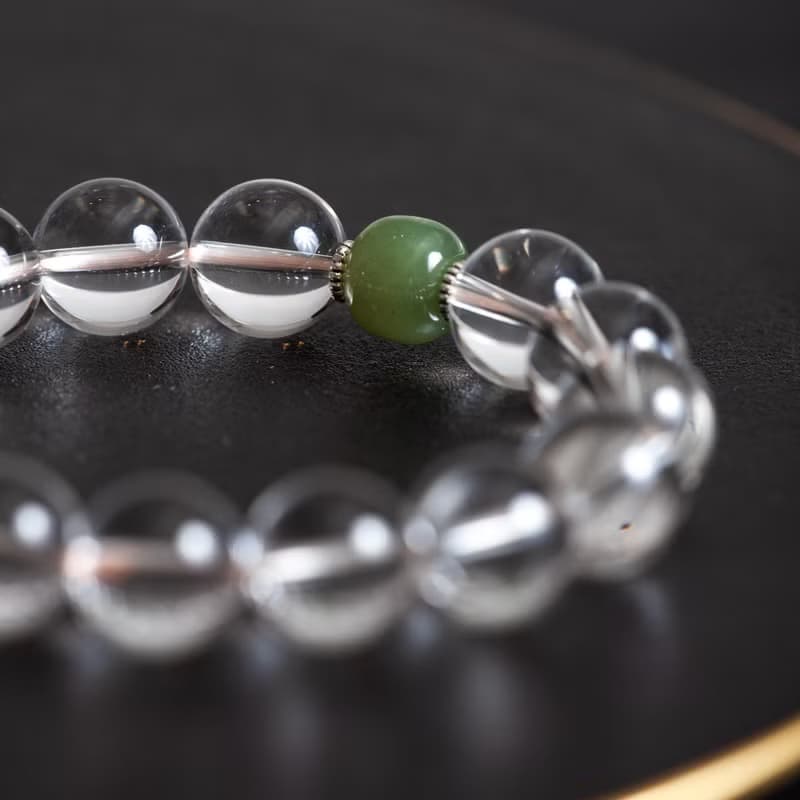 白水晶和田玉手鍊