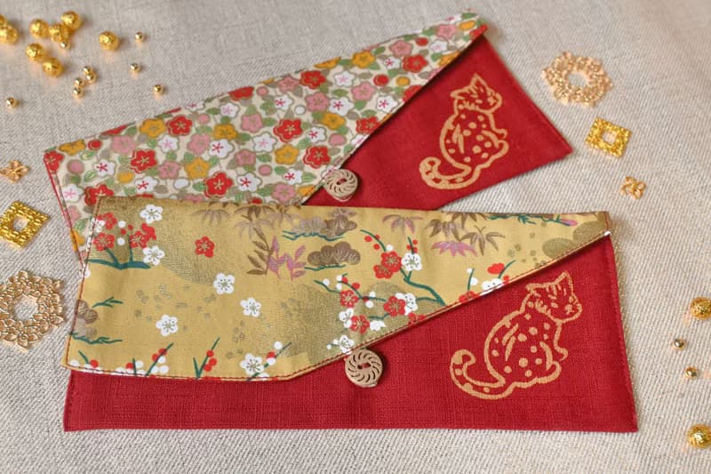 【石虎】布製紅包袋/存摺袋/現金收納袋(2入)