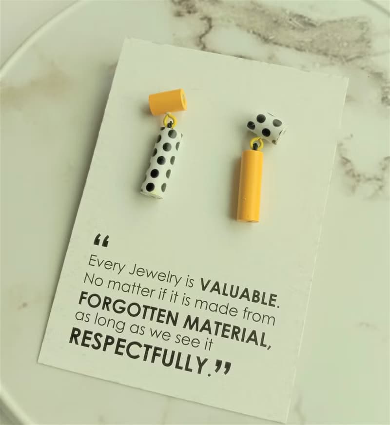 紙耳環 繽紛色_ PENDERE M尺寸及S尺寸  手作