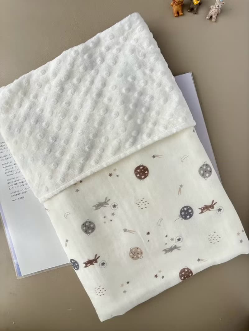 小兔子星球探險  寶寶荳荳絨毯 嬰兒手作 新生兒禮