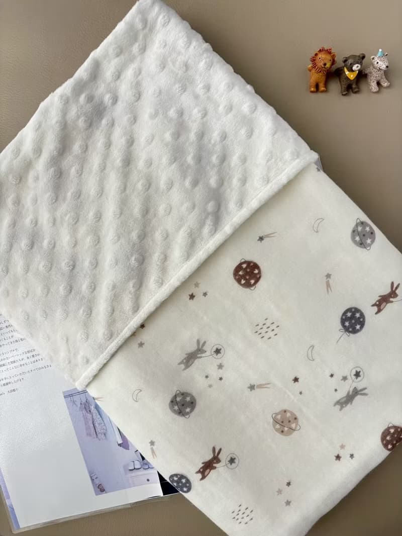 小兔子星球探險  寶寶荳荳絨毯 嬰兒手作 新生兒禮