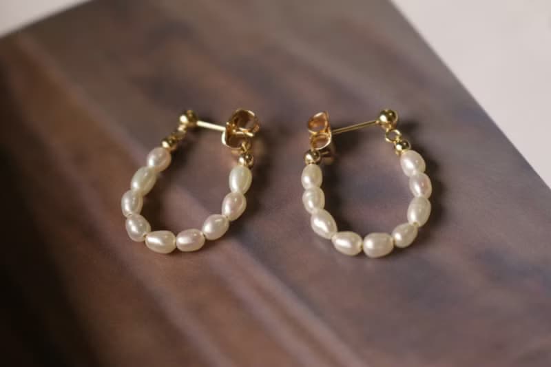 快速出貨 耳環 珍珠 - 維納斯 -