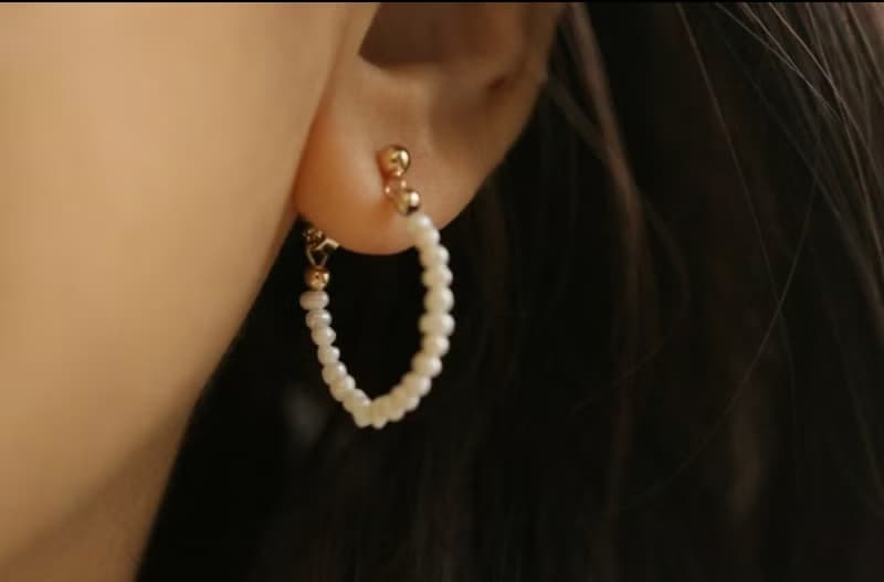 快速出貨 耳環 珍珠 - 維納斯 -