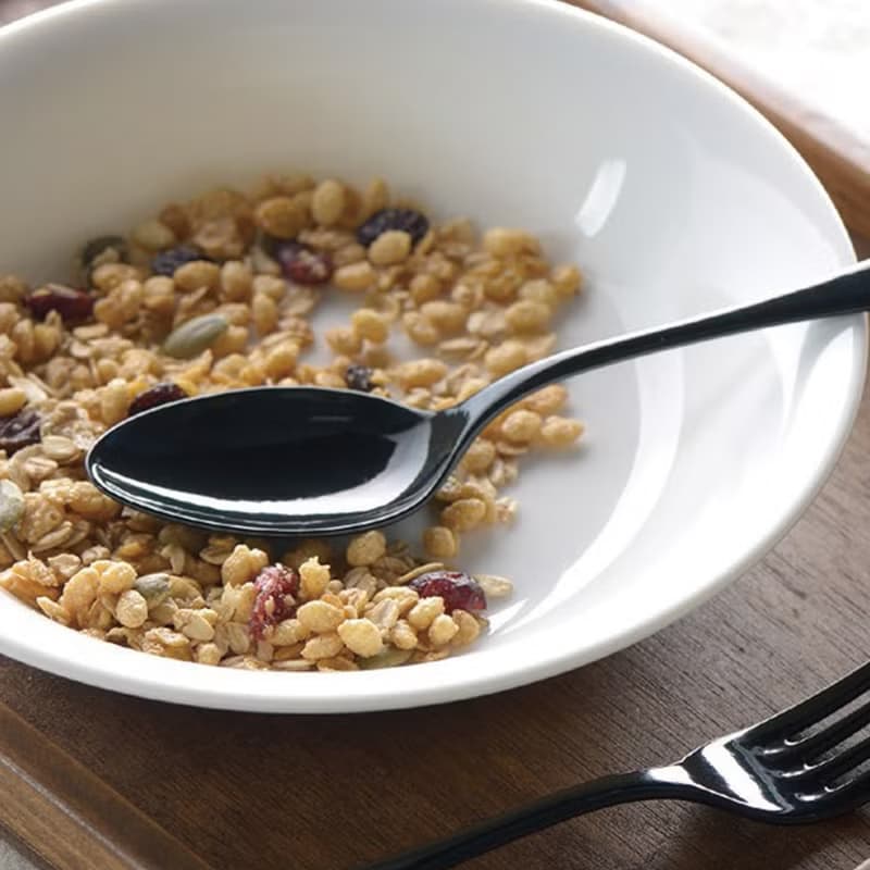 日本高桑金屬 日製黑琺瑯餐匙-2入