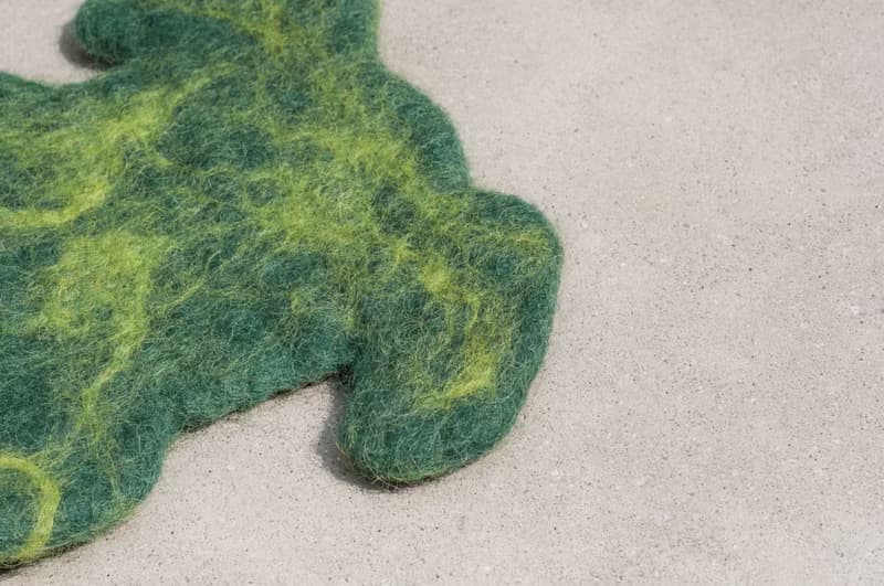 情人節禮物民族風森林系羊毛氈杯墊 動物 動物杯墊-青蛙吸水杯墊