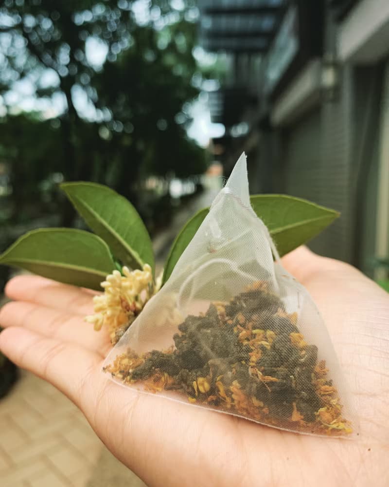 桂花烏龍茶-原葉立體茶包 清新雅緻 茶包5入體驗組 伴手禮 小禮物
