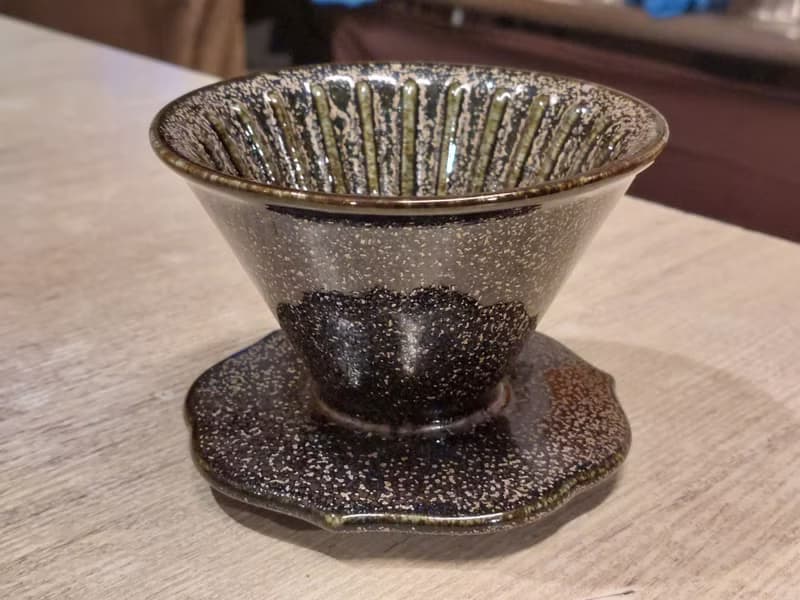 【送禮好物】葉師傅試釉版 自然釉咖啡濾杯 V50 鶯歌燒