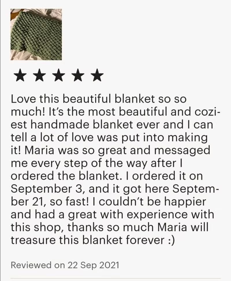 Handknitted blanket giant bedspread cute home decor wedding gift