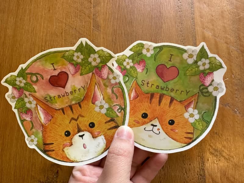 Mr.307 小七先生 - 透明底防水霧面貼紙