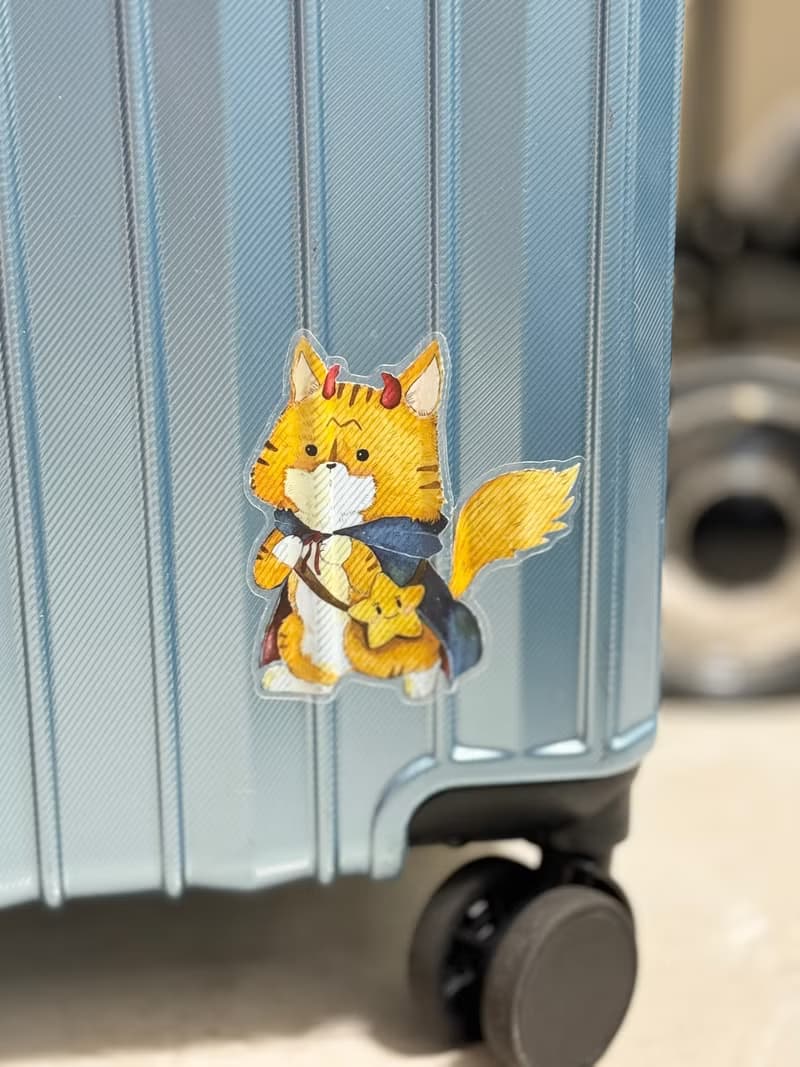 Mr.307 小七先生 - 透明底防水霧面貼紙