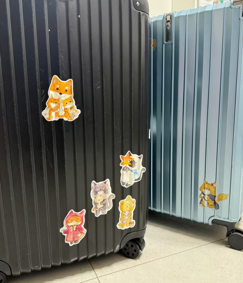 Mr.307 小七先生 - 透明底防水霧面貼紙