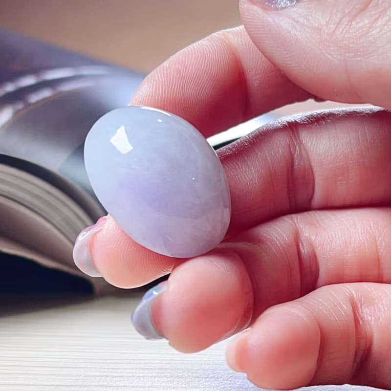 紫羅蘭翡翠蛋面   | 天然緬甸玉A貨翡翠 | 送禮