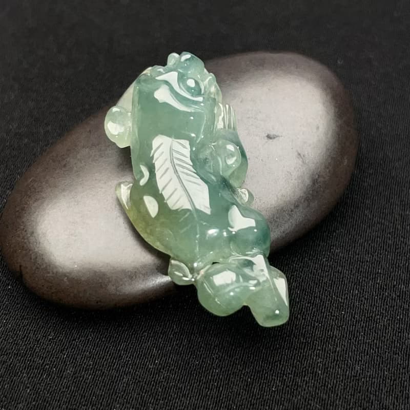 冰綠翡翠貔貅吊飾 | 天然緬甸玉翡翠A貨