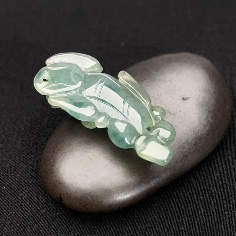 冰綠翡翠貔貅吊飾 | 天然緬甸玉翡翠A貨
