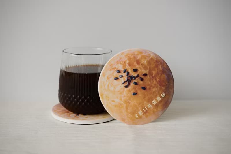 新口味蛋黃酥 陶瓷吸水杯墊