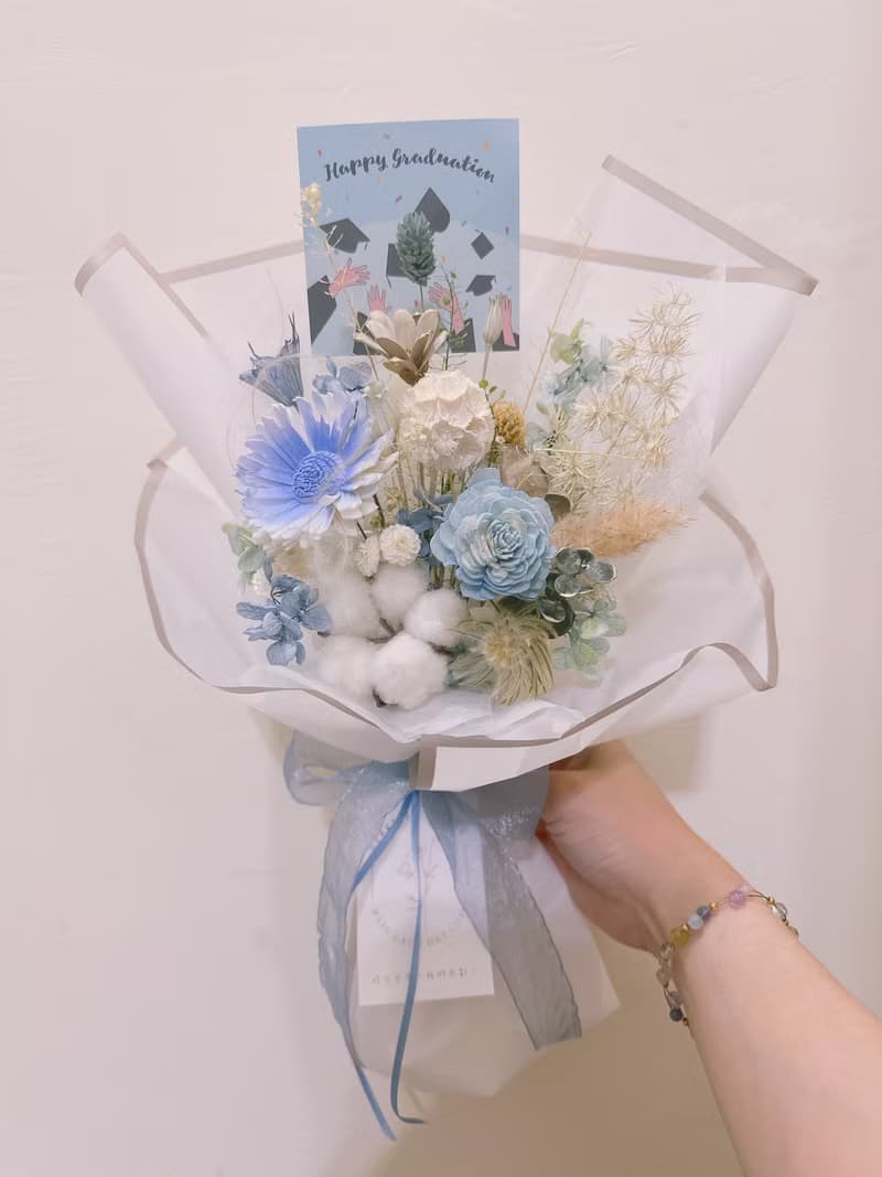 畢業花束、永生花花束、不凋花花束、乾燥花束、香氛花束、花束