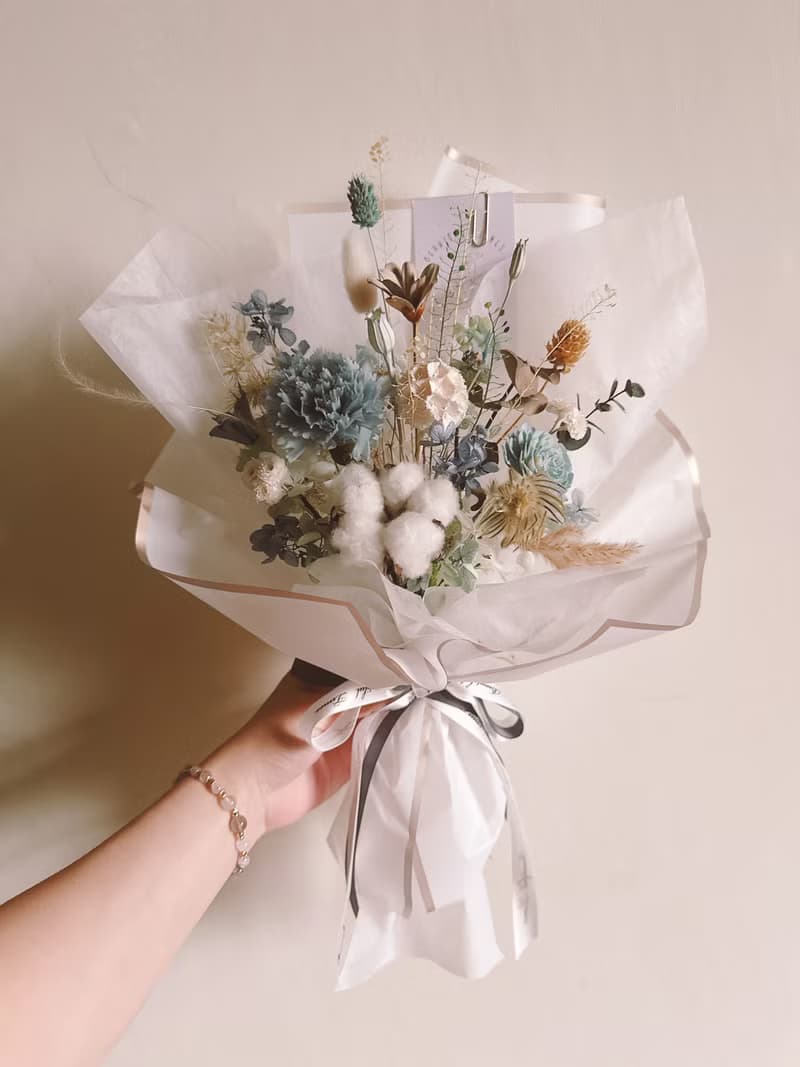 畢業花束、永生花花束、不凋花花束、乾燥花束、香氛花束、花束