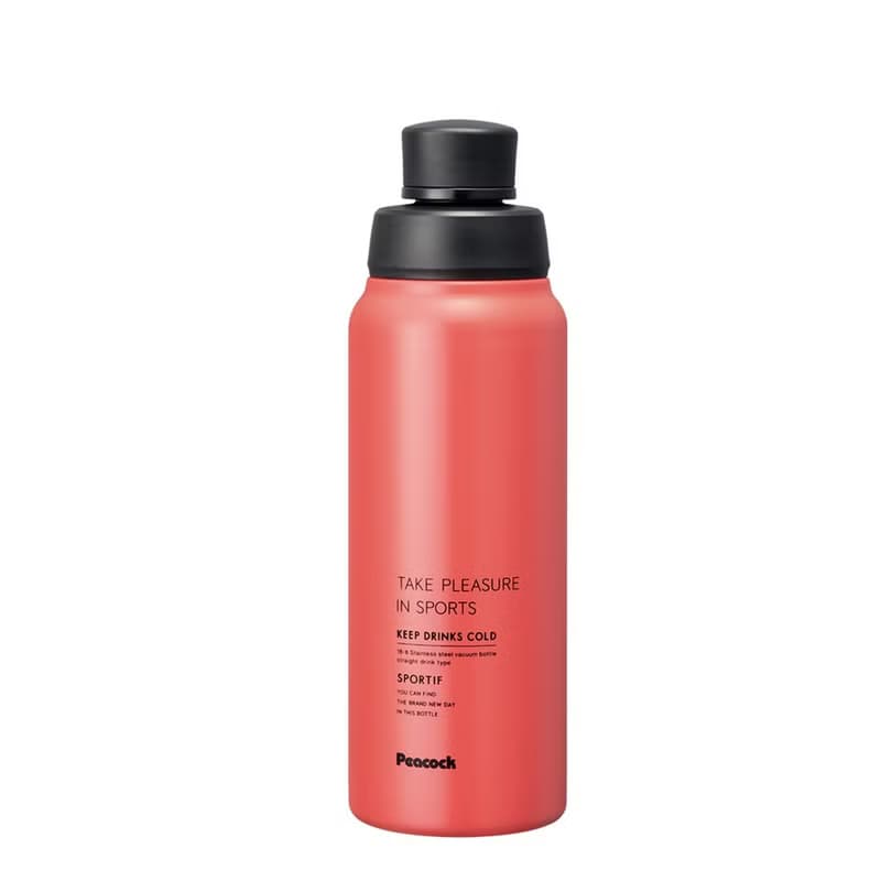 【孔雀Peacock】600ML 直飲不鏽鋼 保冷杯/保溫杯 粉色