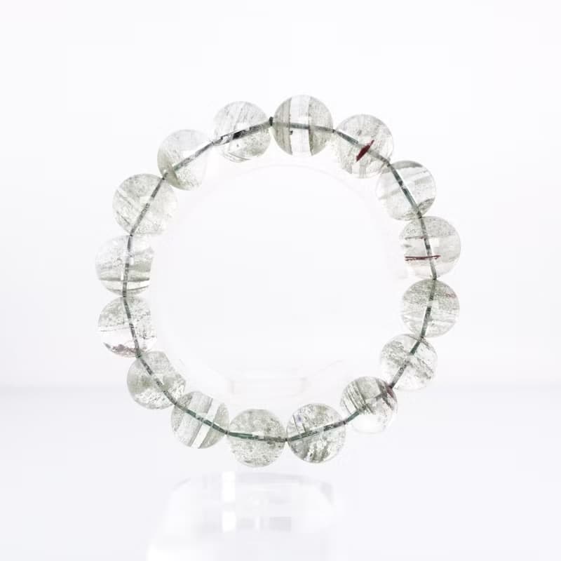 寶麗金珠寶-天然綠幽靈水晶手珠