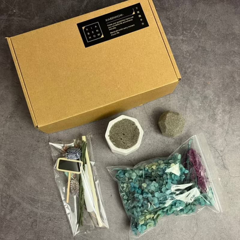 【線上DIY材料包】永生繡球樹擴香盆花