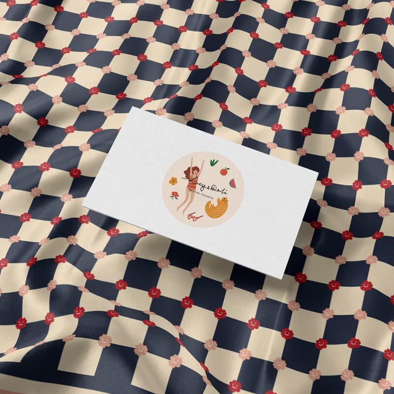 ::真絲絲巾100%silk:: — 棋盤印花方巾質感禮物