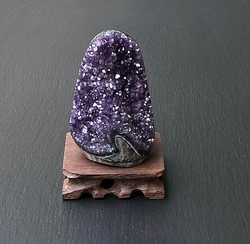招財開運-天然原礦滿天星紫晶柱鎮 紫水晶 消磁手鍊 快速出貨