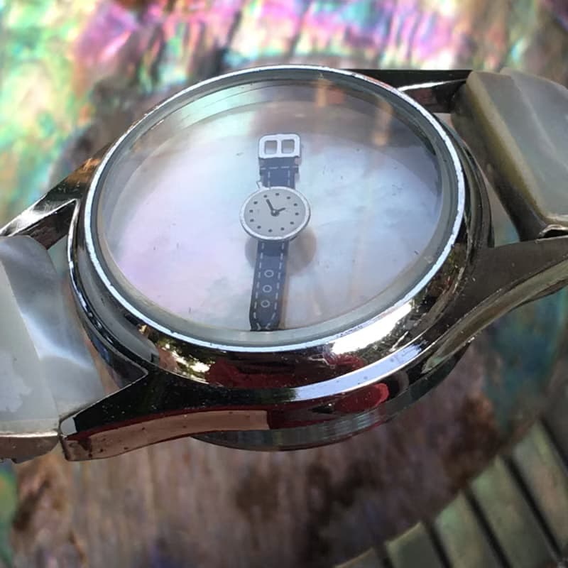 【Lost and find】簡約感 天然石 貝母 手錶中的手錶