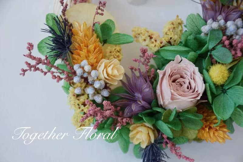 永生花小型花圈