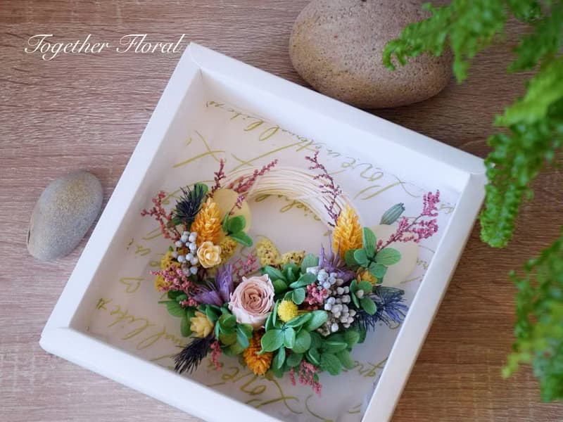 永生花小型花圈