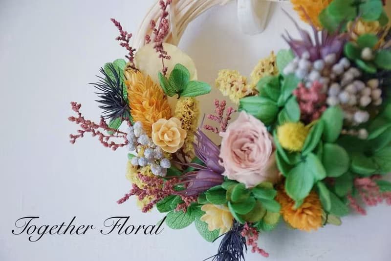 永生花小型花圈