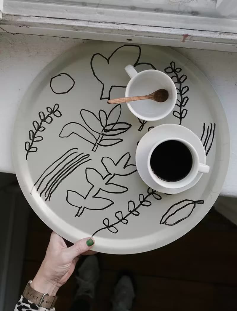 MOGU TAKAHASHI - 聯名圓型托盤 - BOTANIC TRAY,  (38cm)