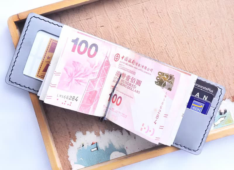 3咭位1相位鈔票夾 好好縫 皮革DIY材料包 簡約短夾 銀紙夾 實用