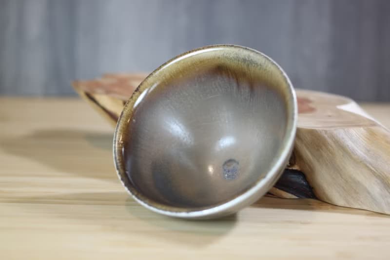 【送禮好物】120ml 天目釉 柴燒茶杯 鶯歌名家葉敏祥手工作品