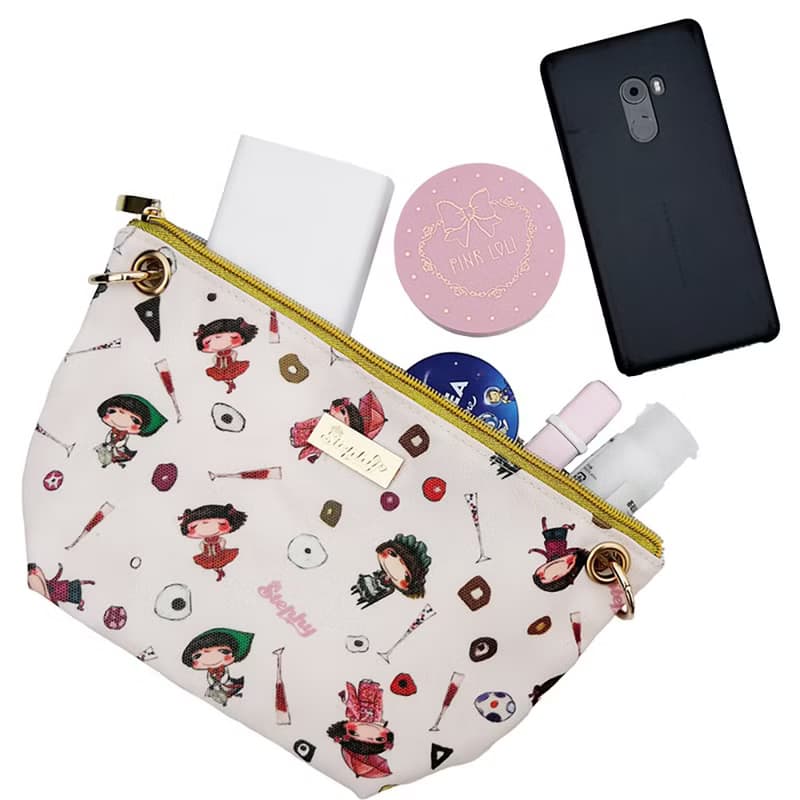 買2送1【奇幻旅行】可調節長短鏈條帆布斜背包/餃子包