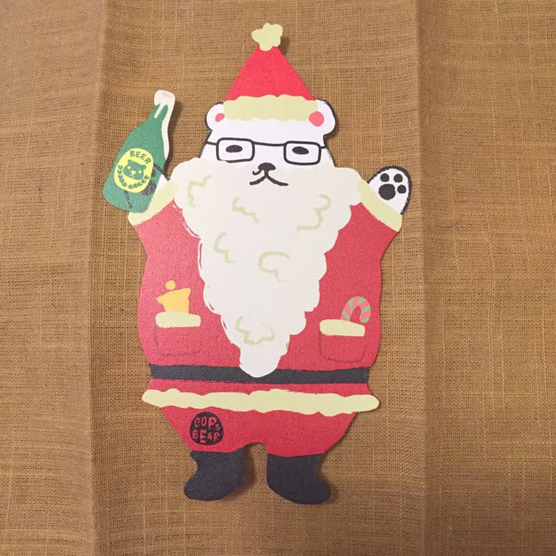 Oops bear - 聖誕特別版－白熊部長聖誕卡