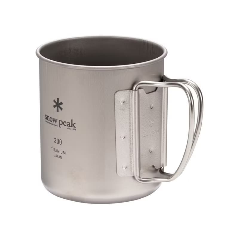 鈦金屬單層杯-300 鈦金屬馬克杯/300ml/折疊式握柄