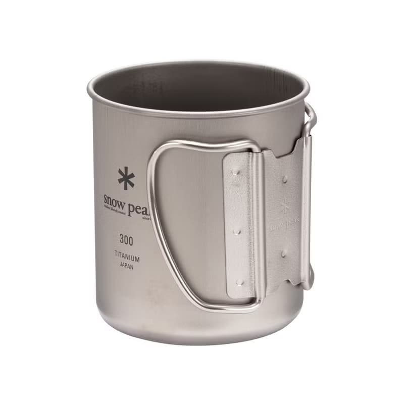 鈦金屬單層杯-300 鈦金屬馬克杯/300ml/折疊式握柄