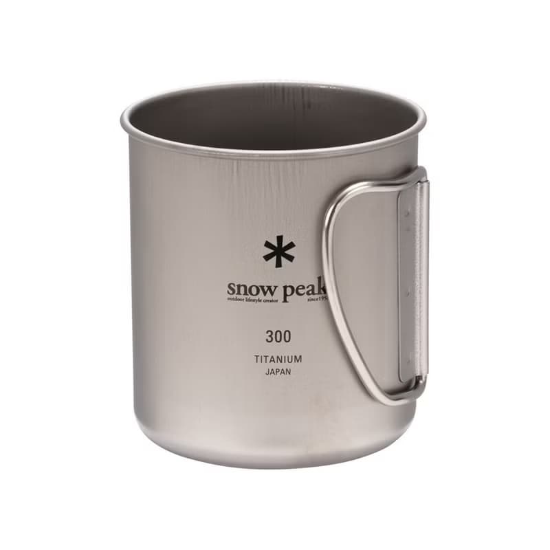 鈦金屬單層杯-300 鈦金屬馬克杯/300ml/折疊式握柄