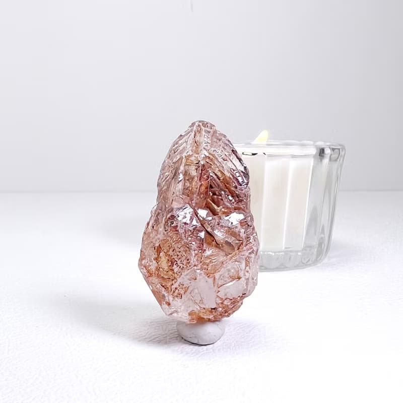 古老。原礦  一圖一物 淨化 療癒 冥想  l 紅泥骸骨水晶 l