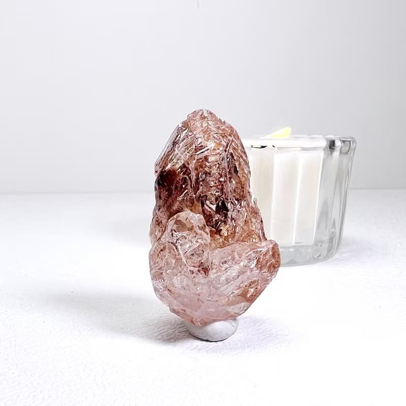 古老。原礦  一圖一物 淨化 療癒 冥想  l 紅泥骸骨水晶 l
